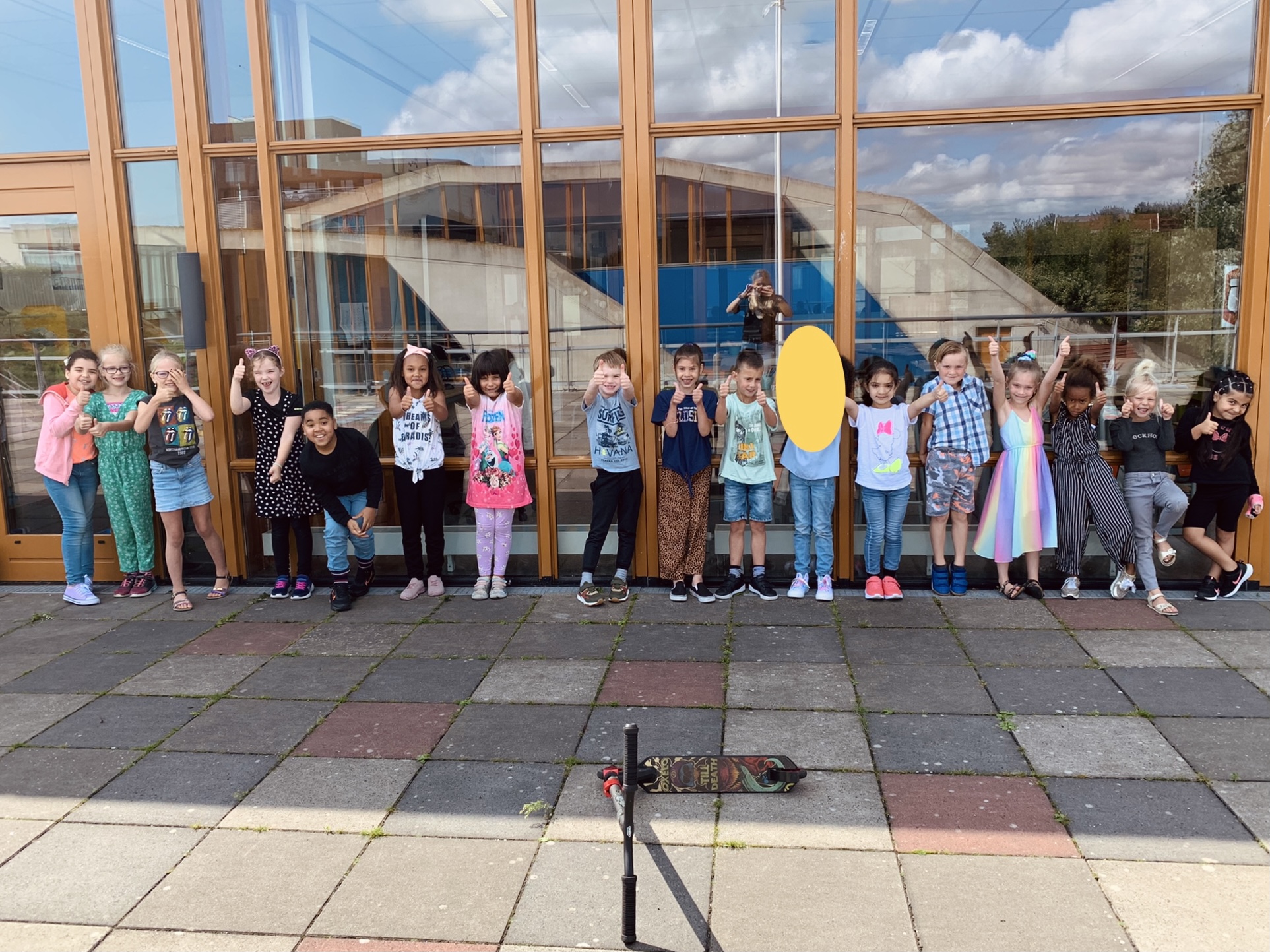 De eerste schooldag in groep 4!