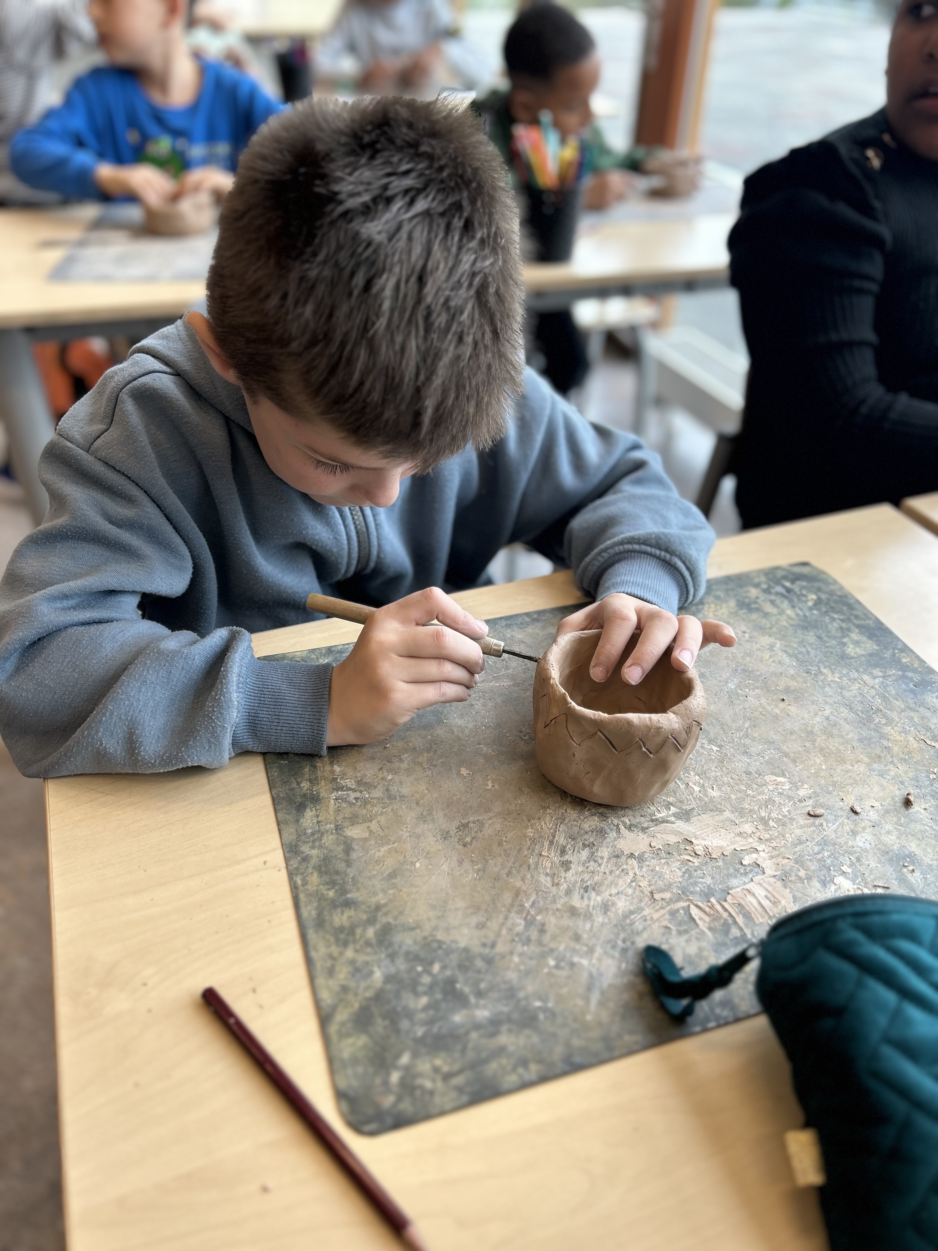 Jagers en boeren: potjes kleien